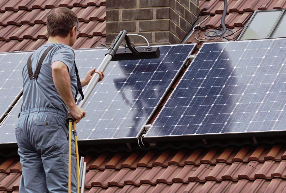 Zonnepanelen schoonmaken: zo doe je dat!